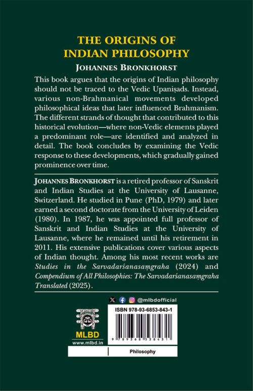 The Origins of Indian Philosophy