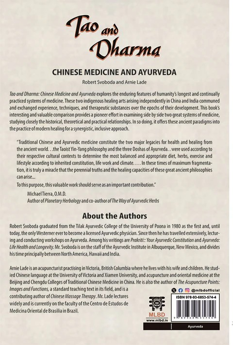 Tao and Dharma: Chinese Medicine and Ayurveda