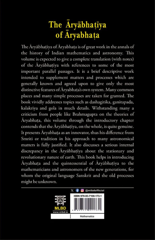 The Aryabhatiya of Aryabhata