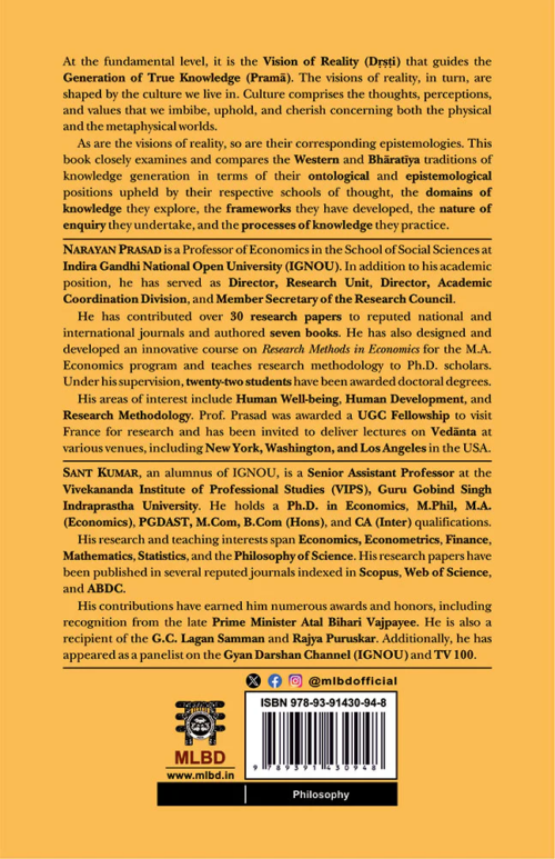Knowledge Generation in the West and Bharat: Philosophical Perspectives